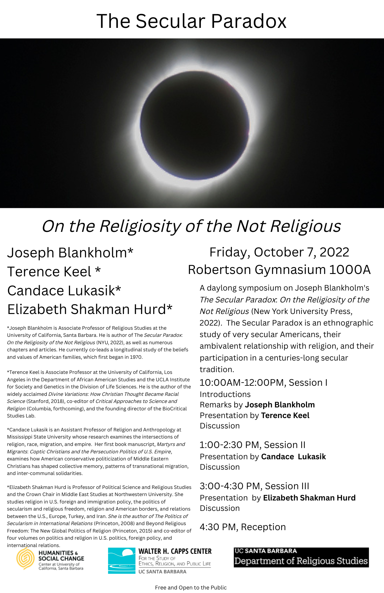 The Secular Paradox: On the Religiosity of the Not Religious Event Image