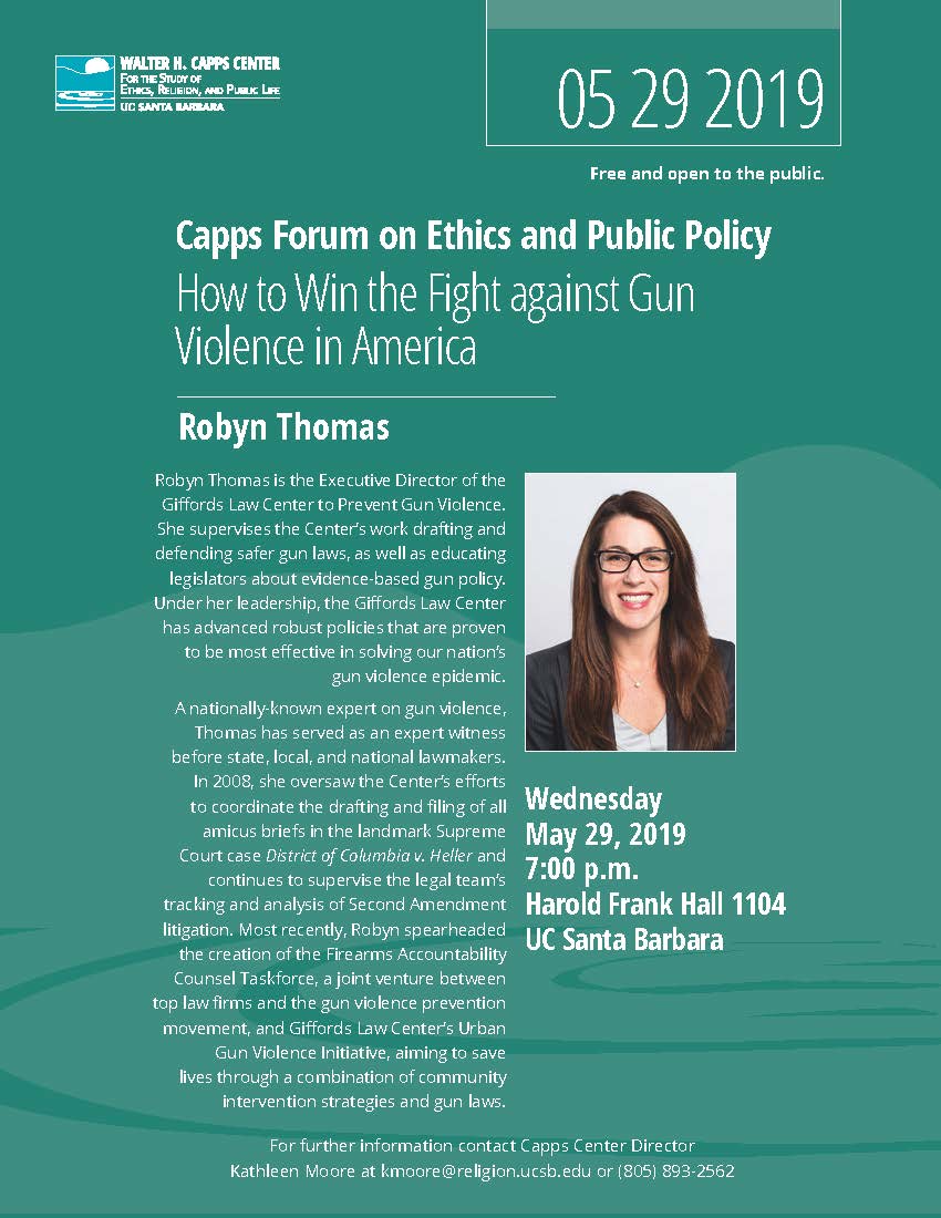 How to Win the Fight against Gun Violence in America, with Robyn Thomas Event Image
