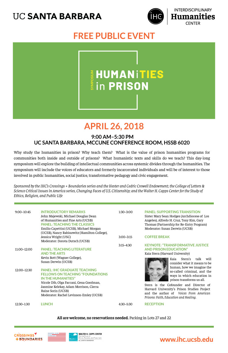 Symposium: Humanities in Prison  Event Image