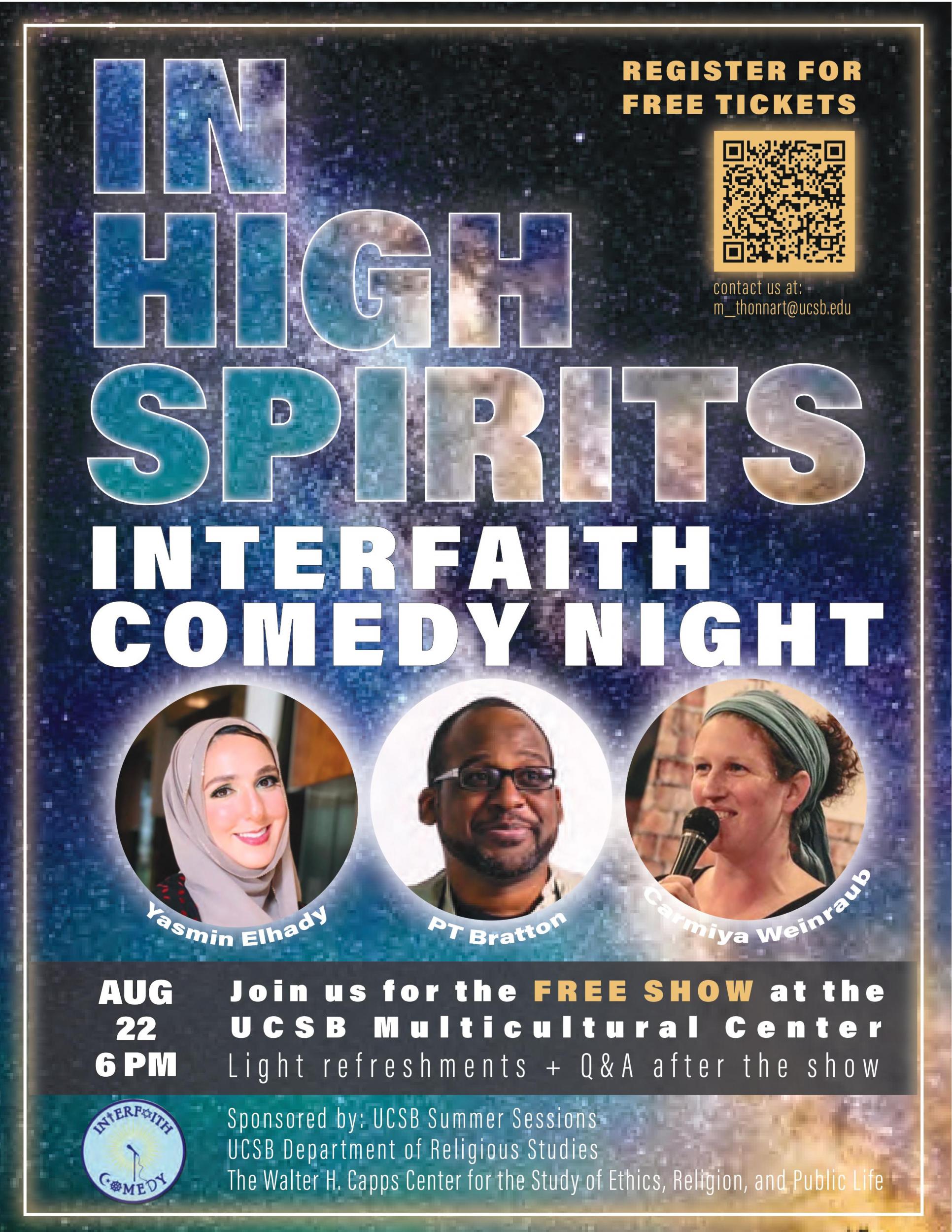 In High Spirits: Interfaith Comedy Night Event Image