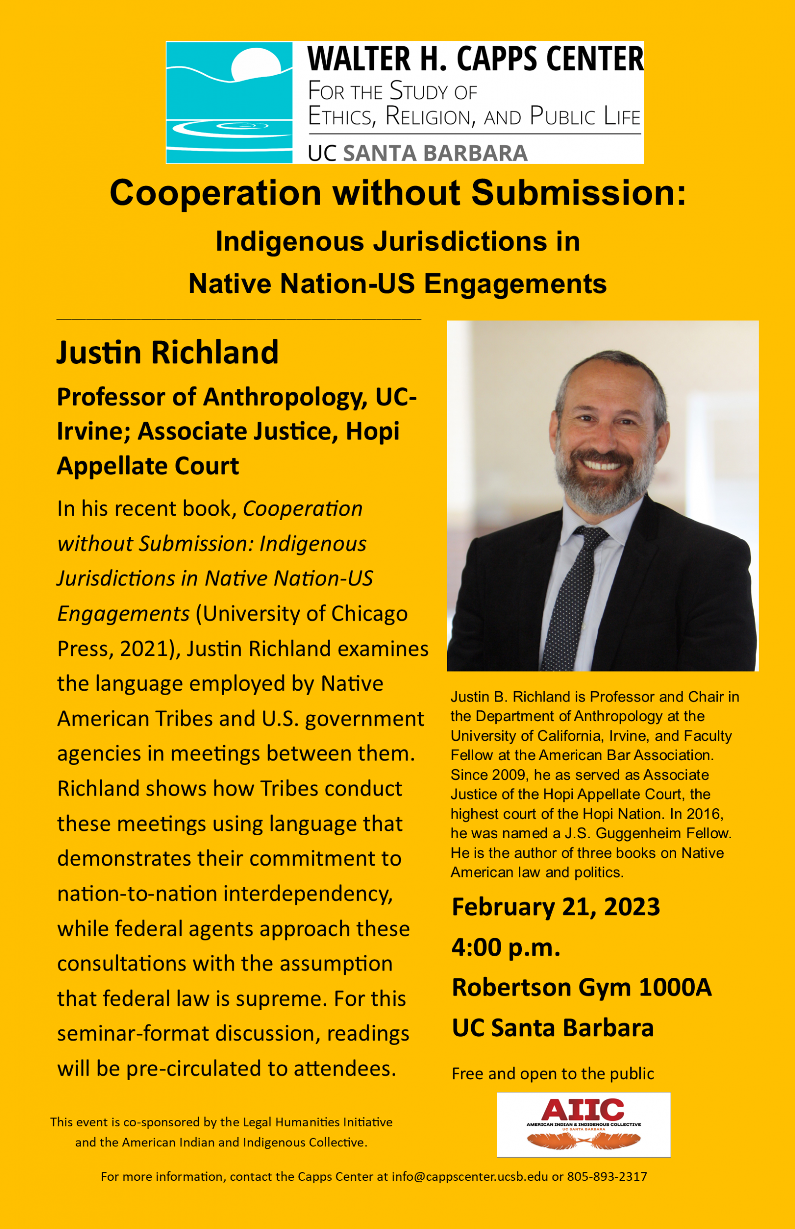 Cooperation without Submission: Indigenous Jurisdictions in Native Nation-US Engagements Event Image