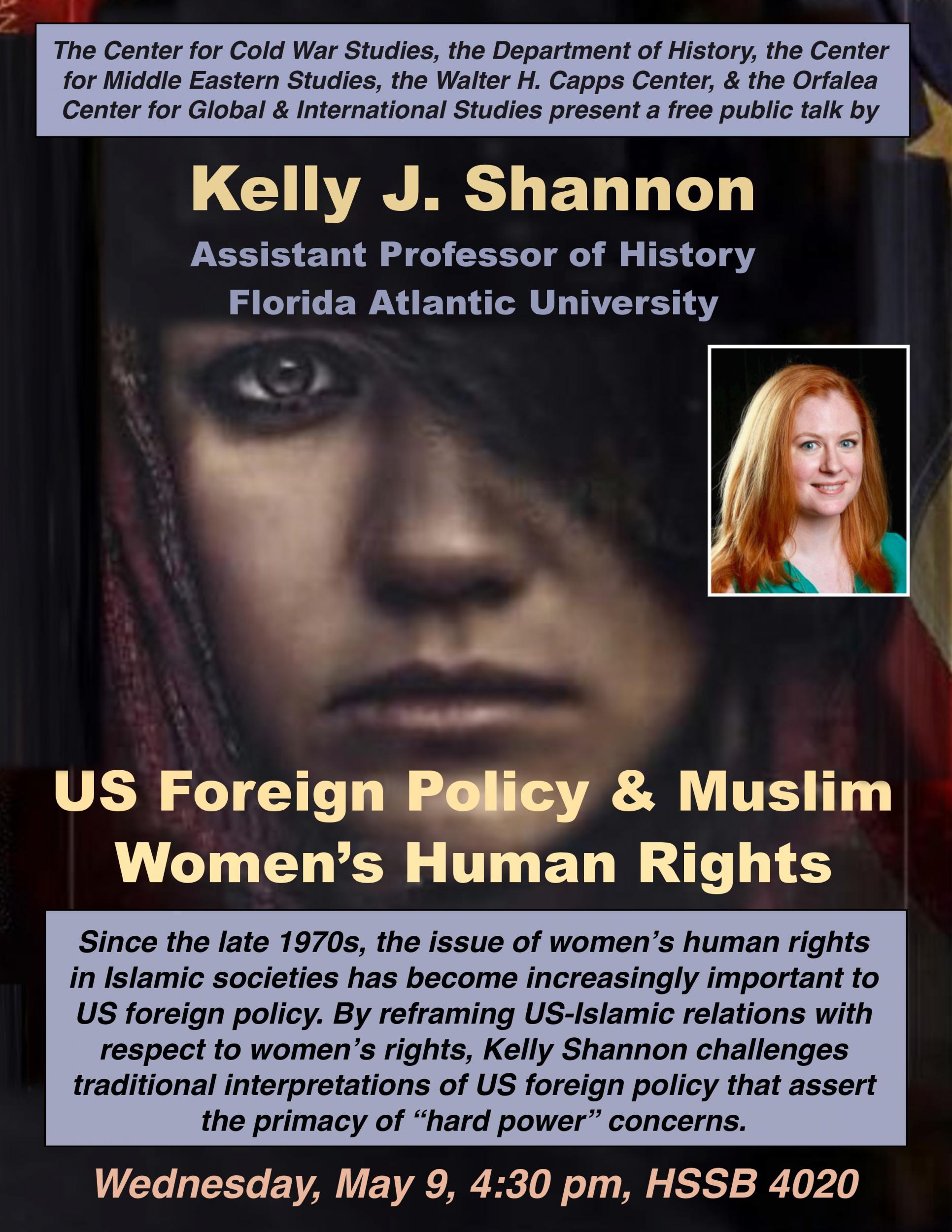 U.S. Foreign Policy and Muslim Women’s Human Rights with Kelly Shannon Event Image