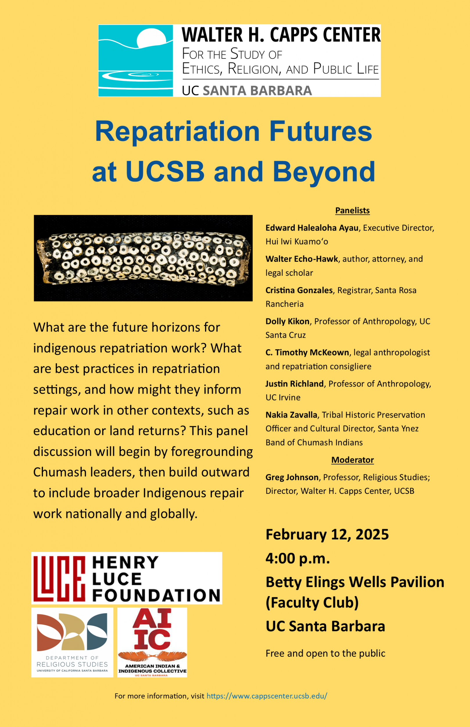 Repatriation Futures at UCSB and Beyond Event Image