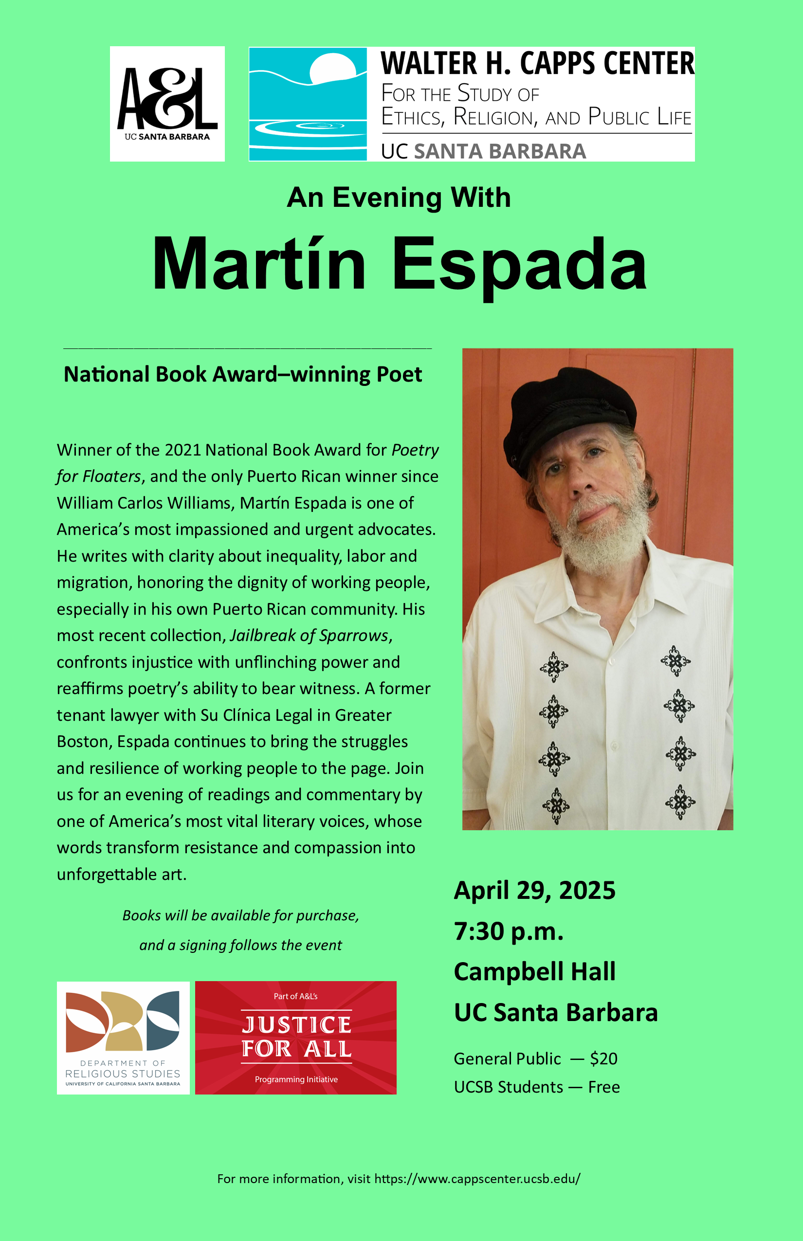 martin espada flier