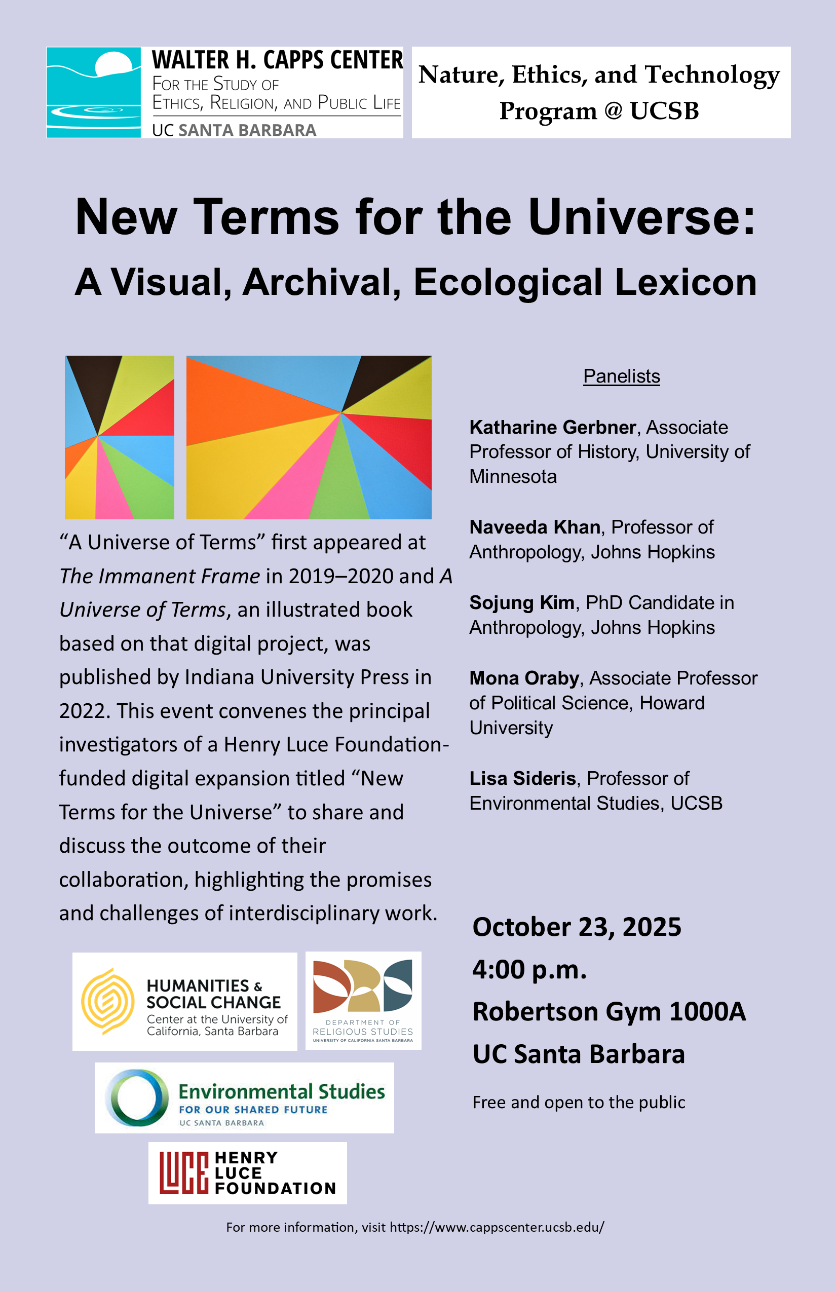 new terms for the universe flier