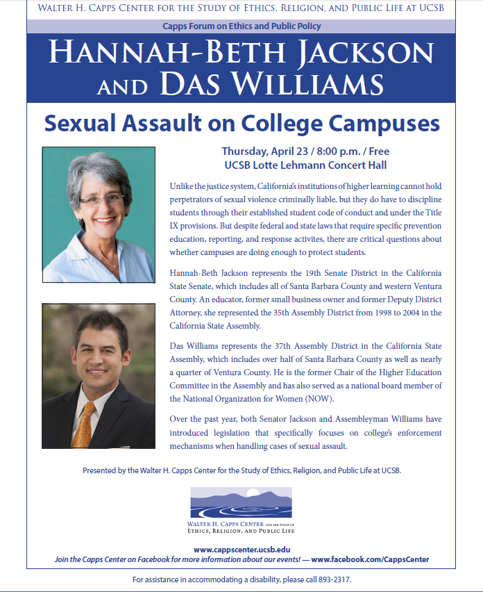 Sexual Assault on College Campuses Event Image