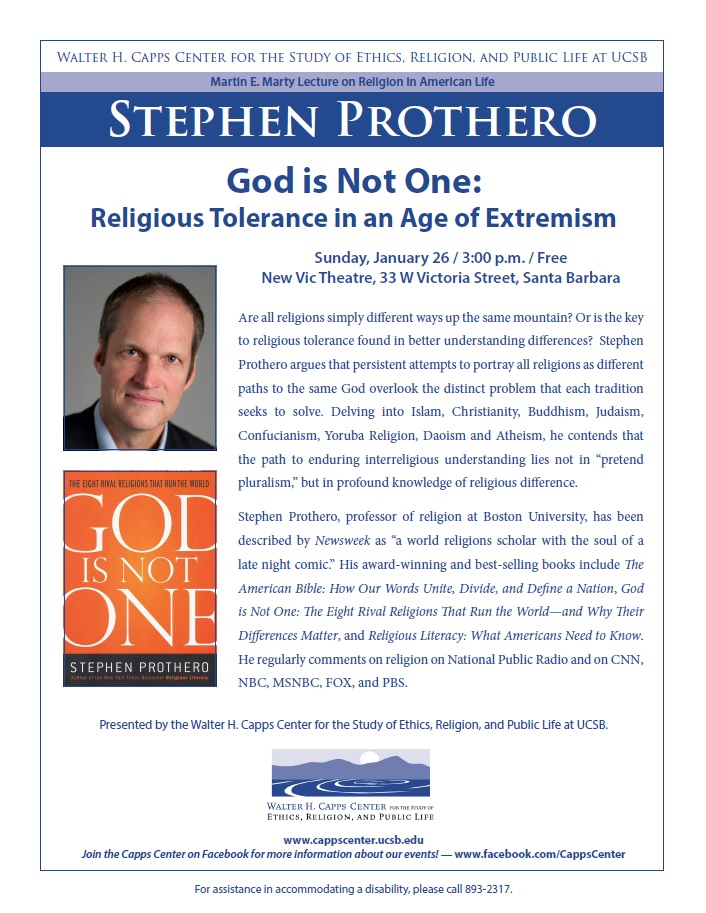 God Is Not One: Religious Tolerance in the Age of Extremism Event Image