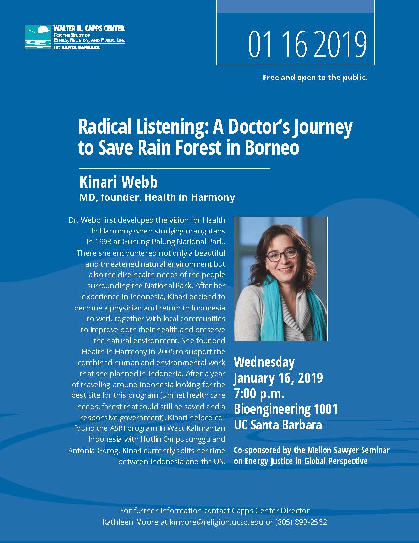 Radical Listening: A Doctor’s Journey to Save the Rain Forest in Borneo with Kinari Webb Event Image