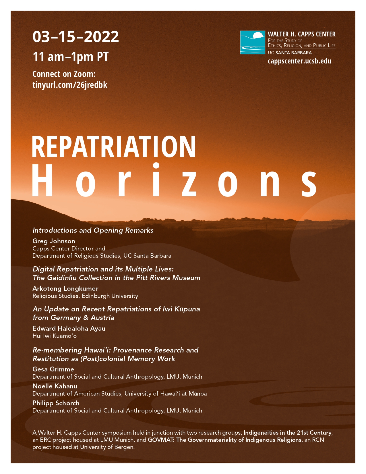 Repatriation Horizons Event Image