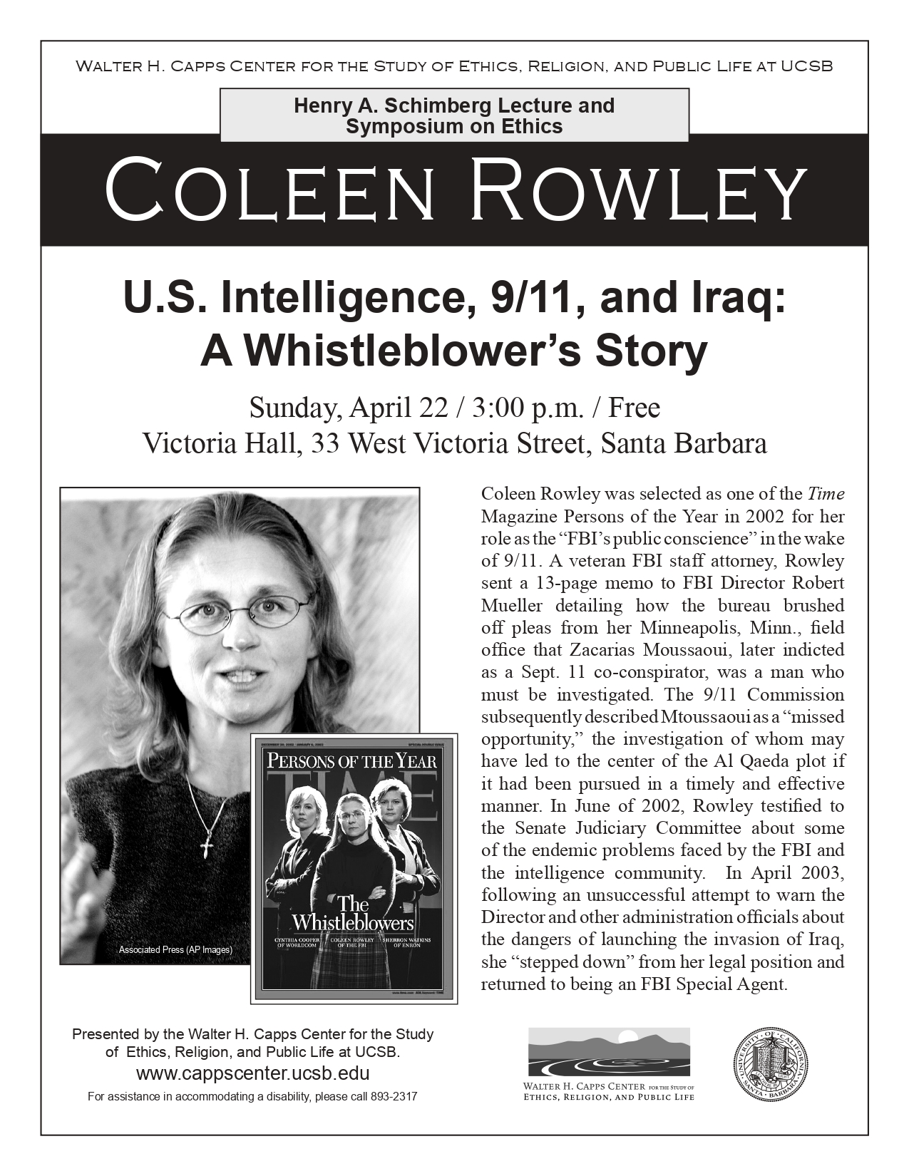 U.S. Intelligence, 9/11, and Iraq: A Whistleblower’s Story Event Image