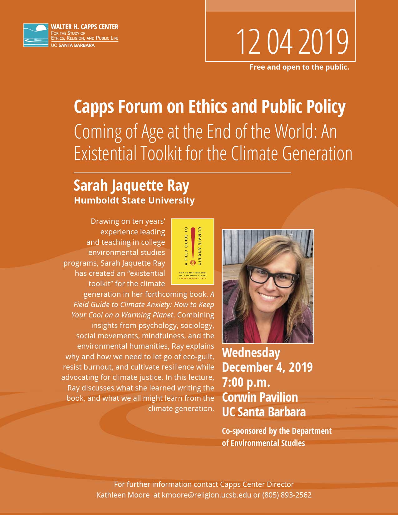 Coming of Age at the End of the World: An Existential Toolkit for the Climate Generation, with Sarah Ray Event Image