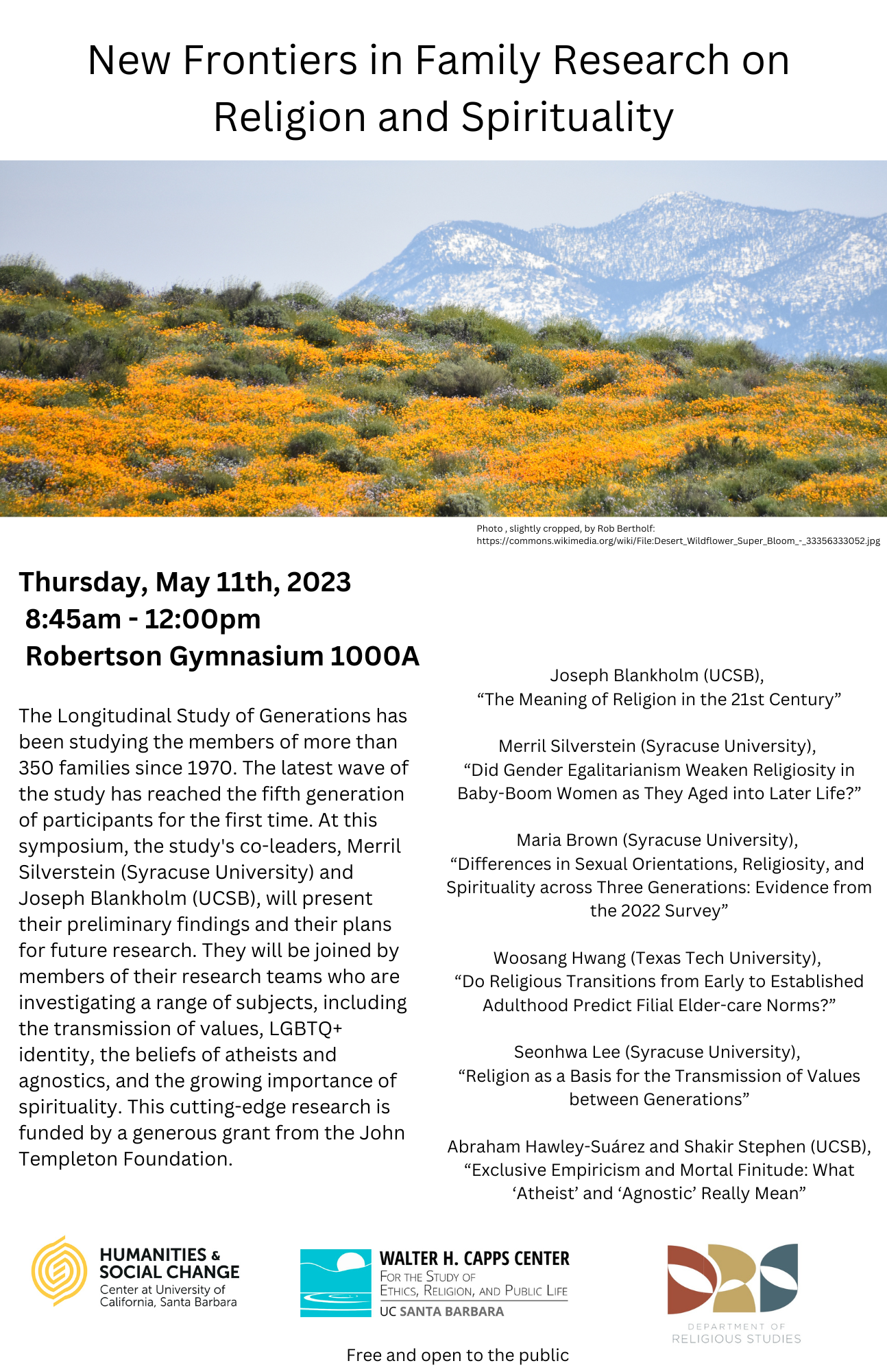 New Frontiers in Family Research on Religion and Spirituality Event Image