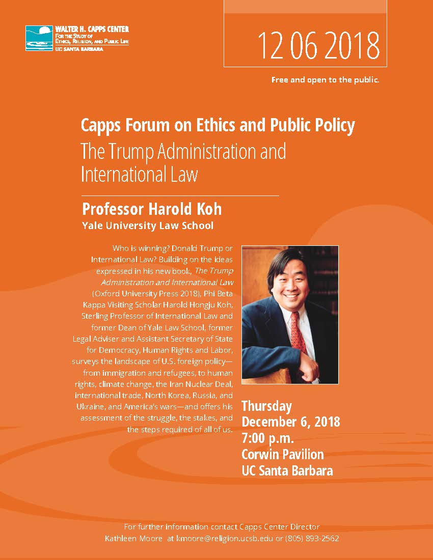 The Trump Administration and International Law with Harold Koh Event Image