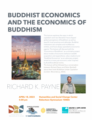 buddhist economics lecture poster