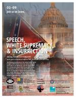 speech white supremacy and insurrection flier